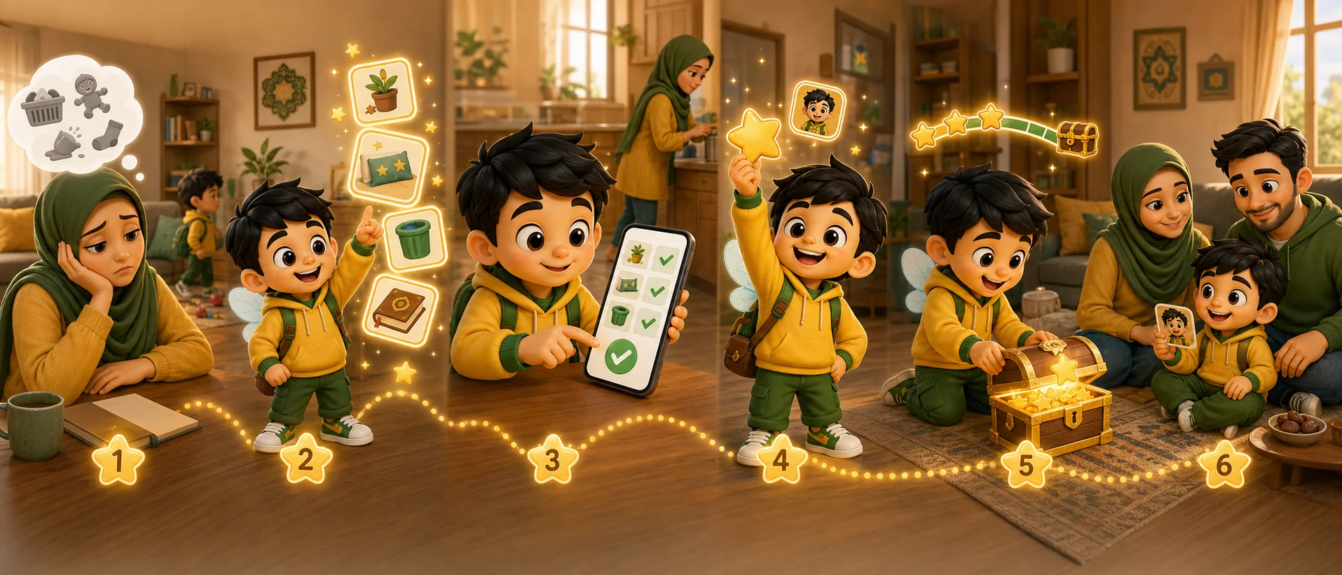 Perjalanan Little Amal dari rutin rumah yang stress kepada anak siap rutin dan dapat hadiah